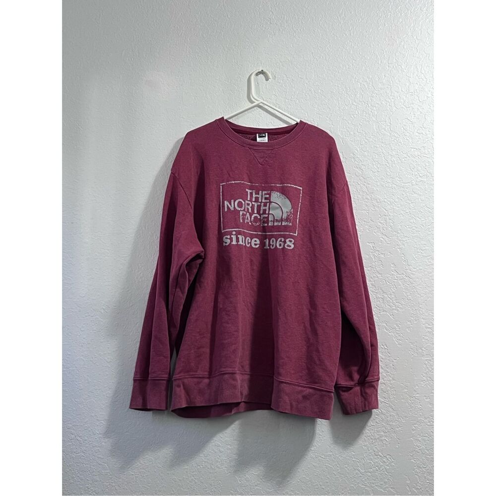 The North Face Men’s‎ Red Heather XXL Fleece Pullover Crew Neck Sweatshirt